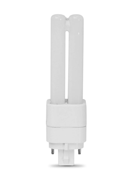 Feit Electric BPPLD13E827LEDG2HDRP 13W Equivalent GX24q-1 Base (PL Replacement) Double Twin Tube LED Light Bulb, Color Temperature 2700K, Wattage 5W 6 Pack