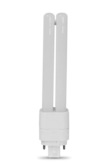 Feit Electric BPPLD26E835LEDG2HDRP 26W ReplacementBright White GX24Q-3 Base (PL Replacement) Quad Tube LED Bulb, Color Temperature 3500K, Wattage 10W