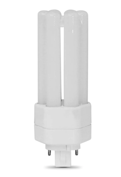 Feit Electric BPPLT18E827LEDG2HDRP 18W Equivalent Soft White GX24Q-2 Base (PL Replacement) Triple Tube LED Bulb, Color Temperature 2700K, Wattage 7W