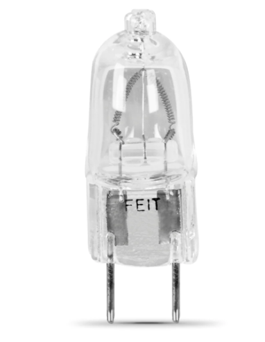 Feit Electric BPQ100/G8/RP Warm White Bi-Pin G8 Base (T4 Replacement) Halogen Replacement Light Bulb, Color Temperature 3000K, Wattage 100W, Voltage 120V