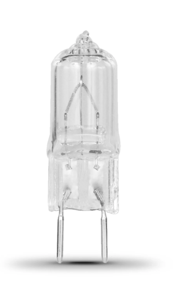 Feit Electric BPQ35/8.6/RP 35W Warm White (3000K) T4 GY8.6 Base Dimmable Halogen Light Bulb Color Temperature 3000K, Wattage 35W, Voltage 120V Pack 1