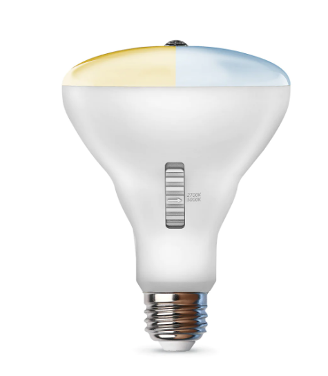 Feit Electric BR30/CCT/CA/ION/LEDI 60W Replacement BR30 Color Selectable LED Light Bulb With Air Purifier, Multi-Color Temperature, Wattage 7.2W, Voltage 120V