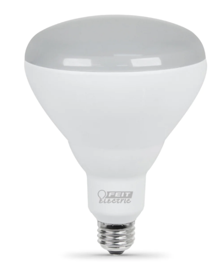 Feit Electric BR40DM/10KLED/2 65W Replacement Soft White BR40 Dimmable Reflector LED Light Bulb, Color Temperature 2700K, Wattage 13W, Voltage 120V - 2 Pack