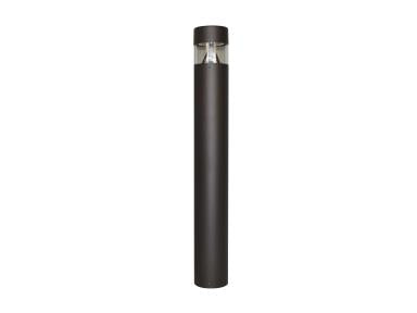 MaxLite BRF30U-WCSLTA Bollard Round Mushroom Flat Top - 30/20/10w Selectable - 120-277V - CCT Selectable 3/4/5k - 42 Inches - TTA - Finish Black