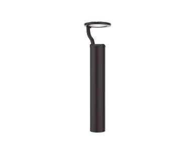 MaxLite BS130H-WCSBE2 Bollard Round Single Stilt Leg Mount - 30/20/10w Selectable - 480v - CCT Selectable 3/4/5k - 42 Inches - -20c Battery Backup - Finish Bronze