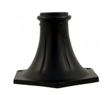 Dabmar Lighting BS300-B Outdoor Surface Mounted Base for 3" Round Post, Black Finish