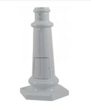 Dabmar Lighting BS350-W Outdoor Surface Mounted Base for 3" Round Post, White Finish