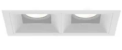 Eurofase Lighting BVOR2T01RFRF1027WCL 20W Bravo LED w/ Trim, 2-Light, Wide, 120V-277V, 2700K, Black, Clear Finish