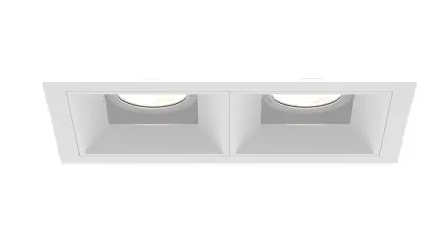 Eurofase Lighting BVOR2T02RFRF1535WCL 30W Bravo LED w/ Trim, 2-Light, Wide, 120V-277V, 3500K, White, Clear