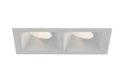 Eurofase Lighting BVOR2T02RGRG1535WCL 30W Bravo LED w/ Trim, Gimbal, 2-Light, Wide, 120V-277V, 35K, WHT, CL