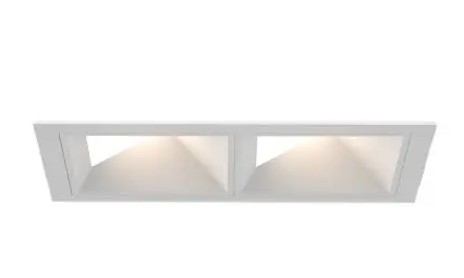 Eurofase Lighting BVOR2T02WLWL1535 30W Bravo LED w/ Trim, Wall Wash, 2-Light, 120V-277V, 3500K, White