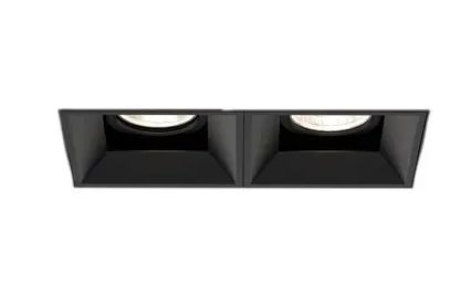 Eurofase Lighting BVOR2TL01RFRF1527WCL 30W Bravo LED w/o Trim, 2-Light, Wide, 120V-277V, 2700K, Black, Clear
