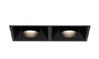 Eurofase Lighting BVOR2TL01SGSG1027WCL 20W Bravo LED w/o Trim, S.Gimbal, 2-Light, Wide, 120V-277V, 27K, BK,CL