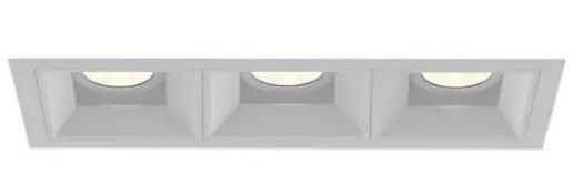 Eurofase Lighting BVOR3T02RFRFF1535WCL 45W Bravo LED w/ Trim, 3-Light, Wide, 120V-277V, 3500K, White, Clear Finish