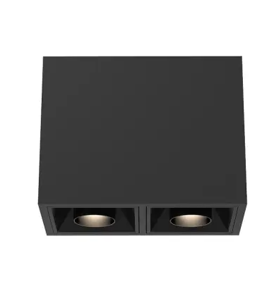 Eurofase Lighting BVOS201SGSG1030WCL 20W Bravo LED, S.Gimbal, 2-Light, Wide, 120V-277V, 3000K, Black, Clear