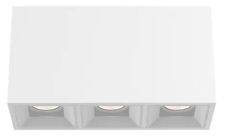 Eurofase Lighting BVOS302RFRFF1527WCL 45W Bravo LED, 3-Light, Wide, 120V-277V, 2700K, White, Clear Finish