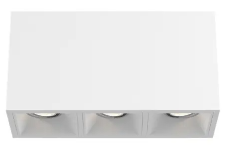 Eurofase Lighting BVOS302RGRGG1530WCL 45W Bravo LED, Gimbal, 3-Light, Wide, 120V-277V, 3000K, White, Clear