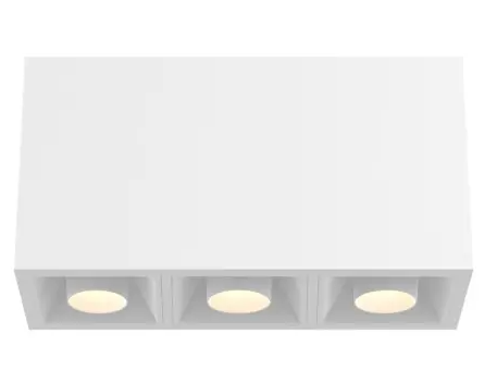 Eurofase Lighting BVOS302SGSGG1030WCL 30W Bravo LED, S.Gimbal, 3-Light, Wide, 120V-277V, 3000K, White, Clear
