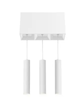 Eurofase Lighting BVOS302SUSUSU1530 45W Bravo LED, Pendant, 3-Light, 120V-277V, 3000K, White