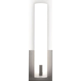 AFX Lighting BWNS051412L30D1SN Bowen 14 Inch Tall LED Wall Sconce In Satin Nickel With White Acrylic Diffuser