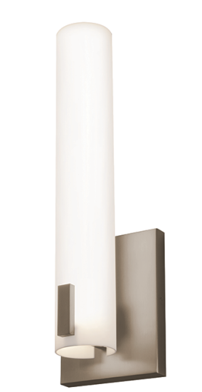 AFX Lighting BWNS0514LAJUDSN Bowen 14 Inch LED Wall Sconce,120-277V, Wattage 16W, Selectable 5CCT 2700K/3000K/3500K/4000K/5000K, Satin Nickel Finish