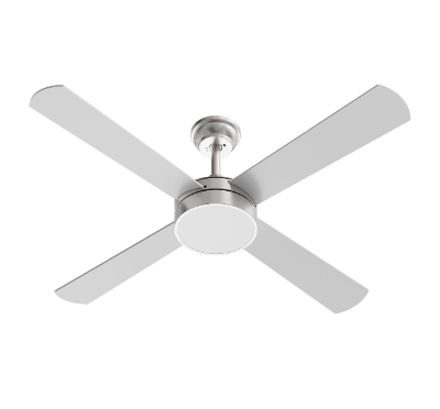 AFX Lighting BYTN524LACSNSL-WS Bryant 52 Inch Ceiling Fan, AC, Silver Finish, Included Wall Switch