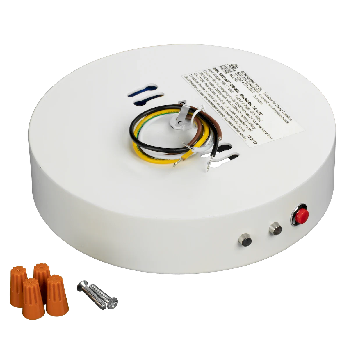 American Lighting NV7-BB-WH Nieve 7 Downlight with Battery Back-up