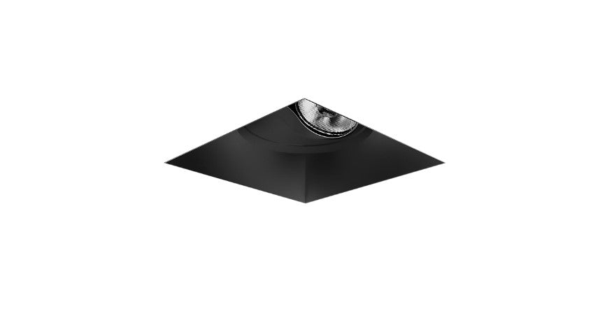 Visual Comfort Architectural ENCL3SRL-L12927AI-B Modern Entra CL 3" Square Adjustable Flangeless IC Airtight Trim / Remodel Housing - CCT: 2700K - 12W - Reflector Finish: Black