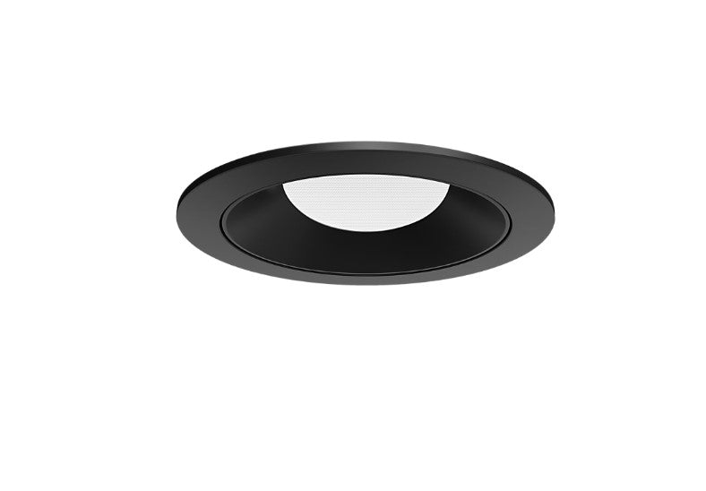 Visual Comfort Architectural ENCL3RRF-L12935WI-B-B Modern Entra CL 3" Round Wall Wash Flanged IC Airtight Trim / Remodel Housing - CCT: 3500K - 12W - Reflector/Baffle Color: Black - Finish: Black