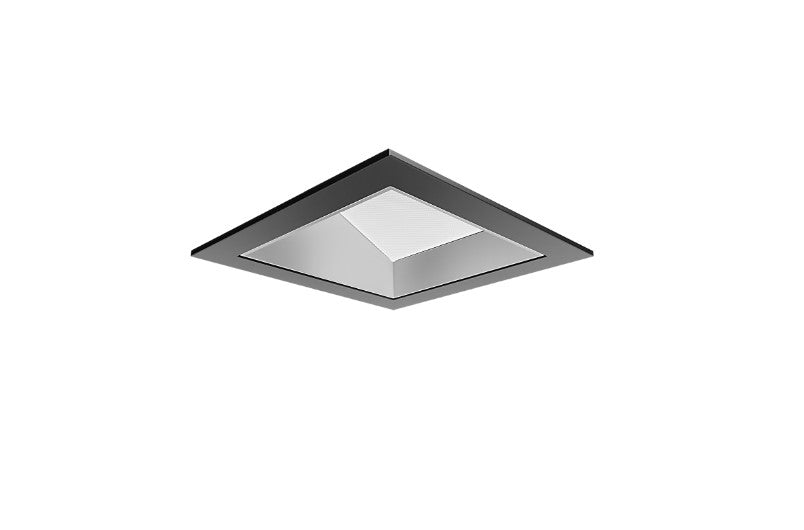 Visual Comfort Architectural ENCL3SRF-L15WD31WI-S-B Modern Entra CL 3" Square Wall Wash Flanged IC Airtight Trim / Remodel Housing - CCT: 3000K-1800K - 15W - Reflector Finish: Satin Nickel - Trim Finish: Black
