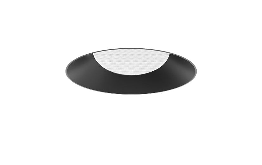 Visual Comfort Architectural ENCL3RRL-L12930WI-B Modern Entra CL 3" Round Wall Wash Flangeless IC Airtight Trim / Remodel Housing - CCT: 3000K - 12W - Reflector Finish: Black