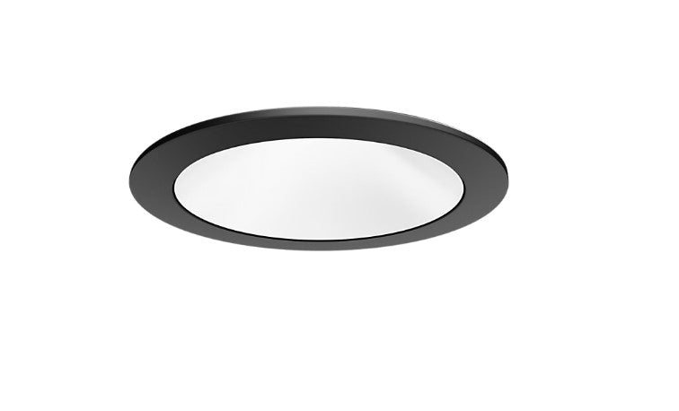 Visual Comfort Architectural ENCL3RRF-L12927DI-W-B Modern Entra CL 3" Round Fixed Downlight Flanged IC Airtight Trim / Remodel Housing - CCT: 2700K - 12W - Reflector/Baffle Color: White - Finish: Black