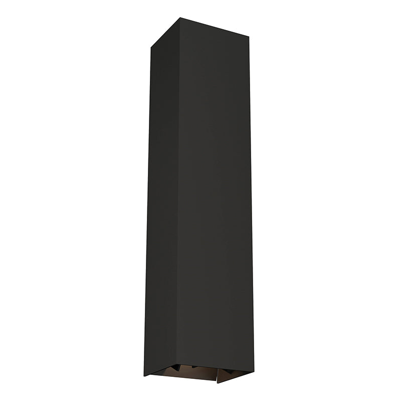 Visual Comfort Architectural 700OWVEX93020BDOUNV Modern 20" Vex Tall LED Outdoor Down Only Wall Light - 120-277V - CCT : 3000K - Finish: Black