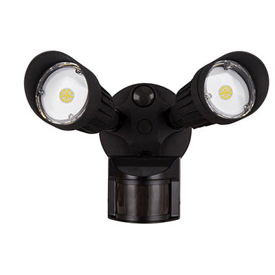 20W LED Security Light with Motion Sensor Selectable CCT Black Finish