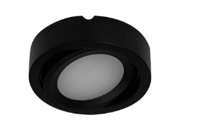 Nora Lighting NMP2-A40B Josh Adjustable LED Puck Light, Voltage 24V, Color Temperature 4000K, Black Finish