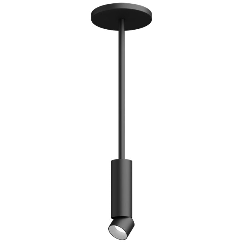 Visual Comfort Architectural ENCY2RP-L129303A-UNV-BB ENTRA 2" 12W Adjustable Black Cylinder LED Pendant- Black Reflector - CCT 3000K - Beam Spread: 30°