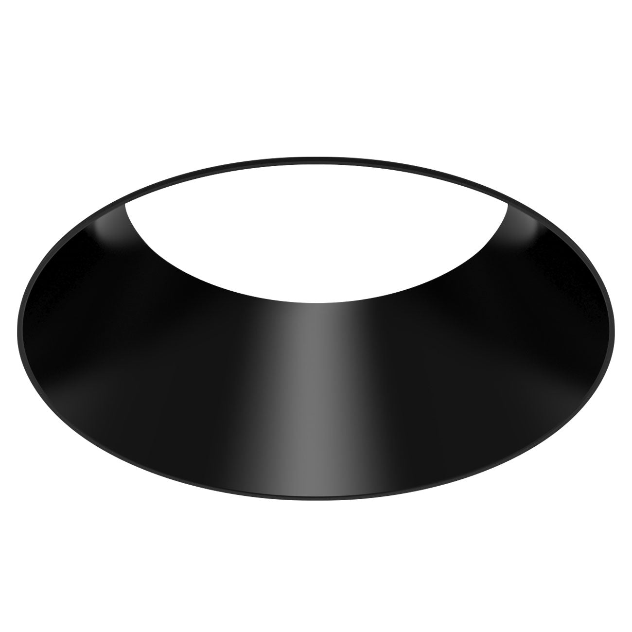 CSL Lighting ED1-KRSTBK ECO 1IN Round Flangeless Downlight Trim Black Finish