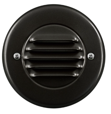 Dabmar Lighting LV701-L3-30K-B Cast Aluminum Louvered Down Step Light G4 LED, Wattage 3W, Voltage 12V, Color Temperature 3000k, Black Finish