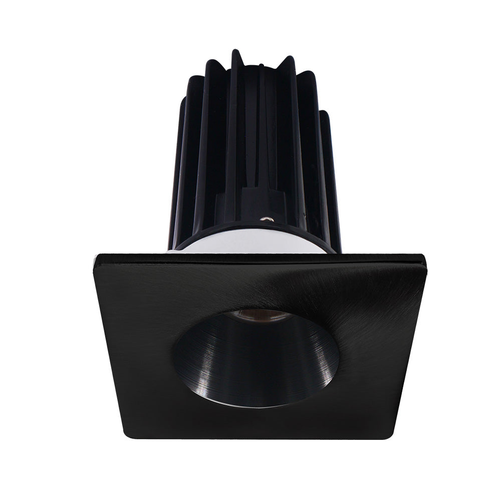 Lotus LED Lights LED-2-S15W-27K-2RRBK-2STBK-60D 2" Recessed LED 15W High Output Designer Series, 980 Lumens, CCT 2700K, Black Reflector, Square Black Trim, 60° Beam Angle