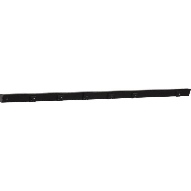 Task Lighting APTUR42-6BBK 42" Slim Angled Power Strip - Left Wire Entry - 5 Black Receptacle - Right Side USB-A/C - 120V - Finish: Black