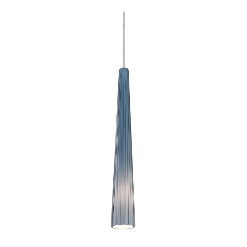 Visual Comfort Architectural 700FJZENSUC-LEDS930 Modern 3" Zenith Freejack 1-lt Small Pendant Light - 12V - CCT: 3000K - Color Option: Blue- Finish: Chrome