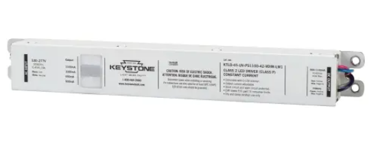 Keystone KTLD-45-UV-PS850-54-VDIM-LM1 Power Select Constant Current LED Driver, 850mA, Wattage 45W, Voltage 120V-277V