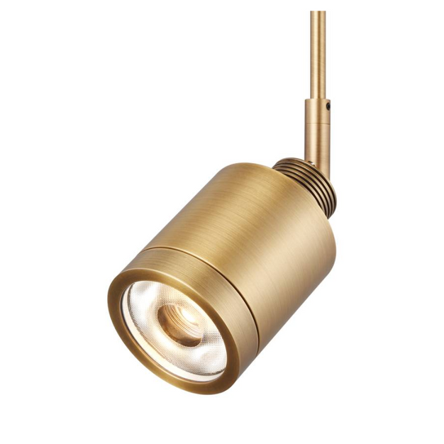 Visual Comfort Architectural 700MOTLML6NB-LED930 2" LED Tellium Monorail Head Light - Rod Length: 6" - Finish: Natural Brass