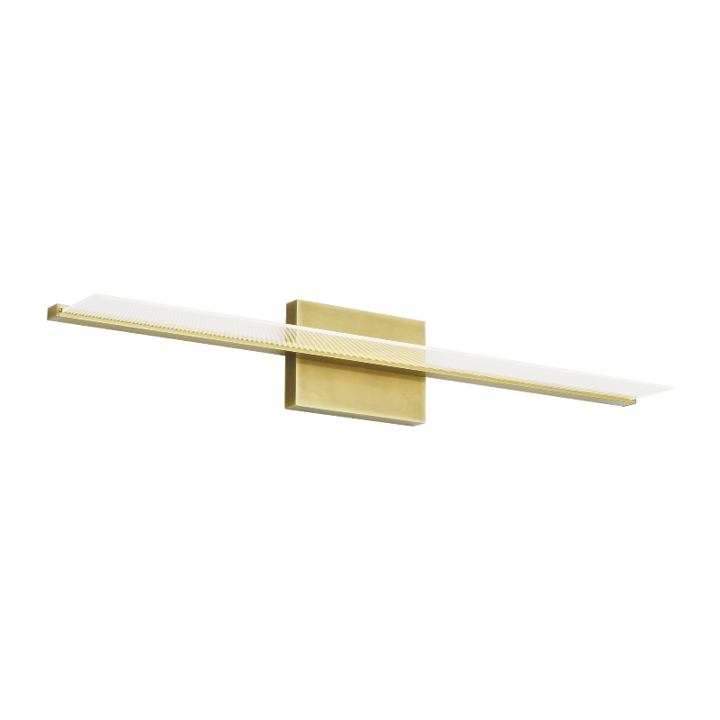 Visual Comfort Architectural 700BCSPANB3BR-LED935-277 Modern 36" Span LED Bath Light - 277V - CCT: 3000K - Finish: Plated Brass