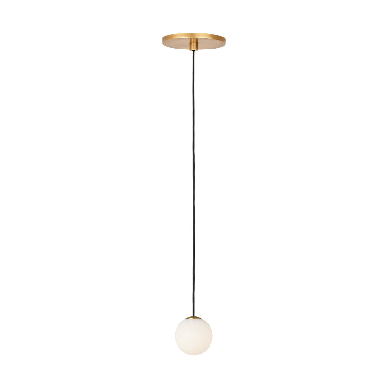 Visual Comfort Architectural SLPD58527HAB Modern 3" Orbet 1-lt LED Pendant Ceiling Light - 120-277V - CCT: 2700K - Finish: Antique Brass