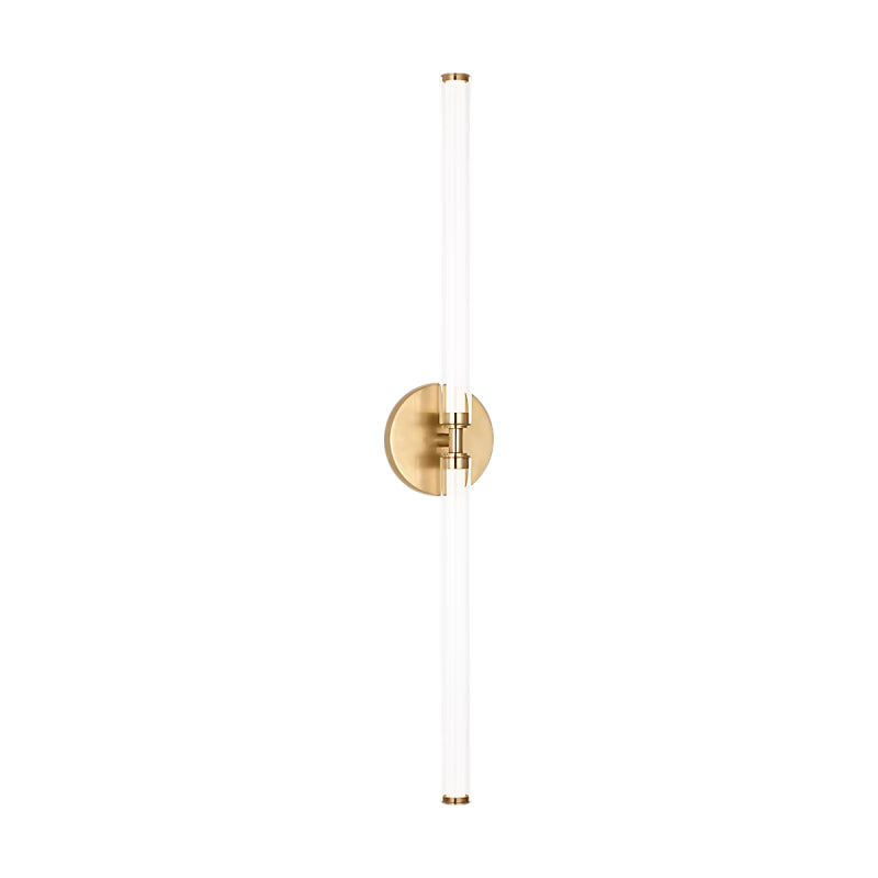 Visual Comfort Architectural SLBA75027HABCG Modern 32" Poza 2-lt Tall LED Wall Sconce Vanity Light - 120V-277V - CCT: 2700K - Finish: Antique Brass