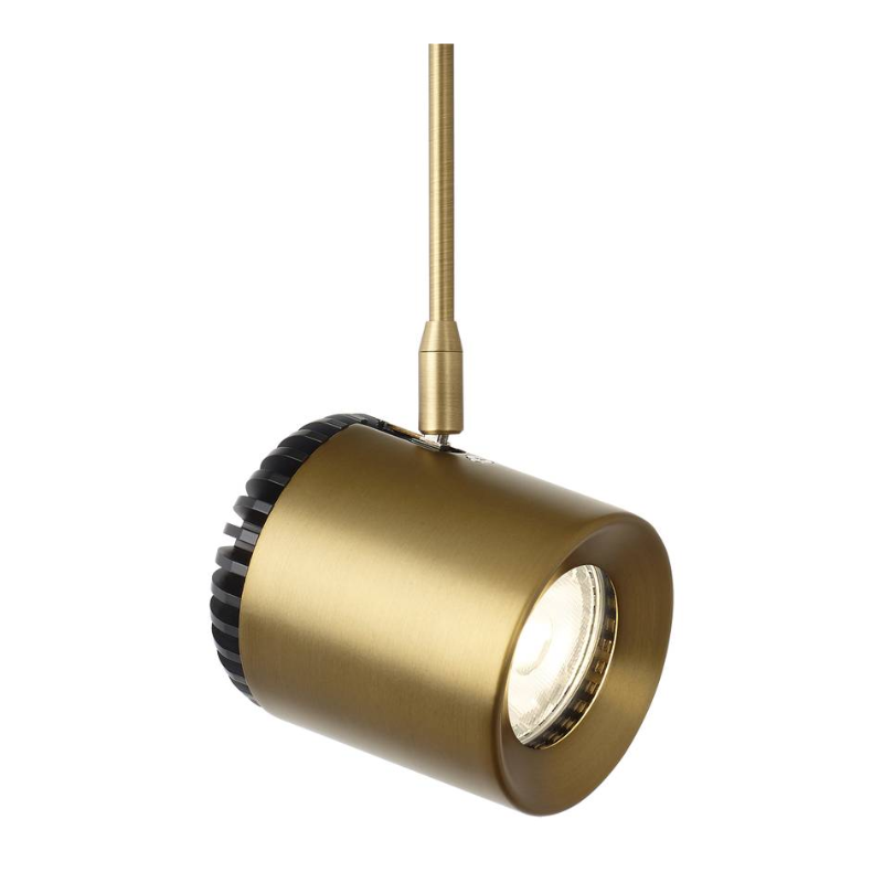 Visual Comfort Architectural 700FJBRK8303506R Modern 6" Sean Lavin LED Freejack Burk Head Track Ceiling Light - CCT 3000K - Finish: Aged Brass - Beam Spread: 40°