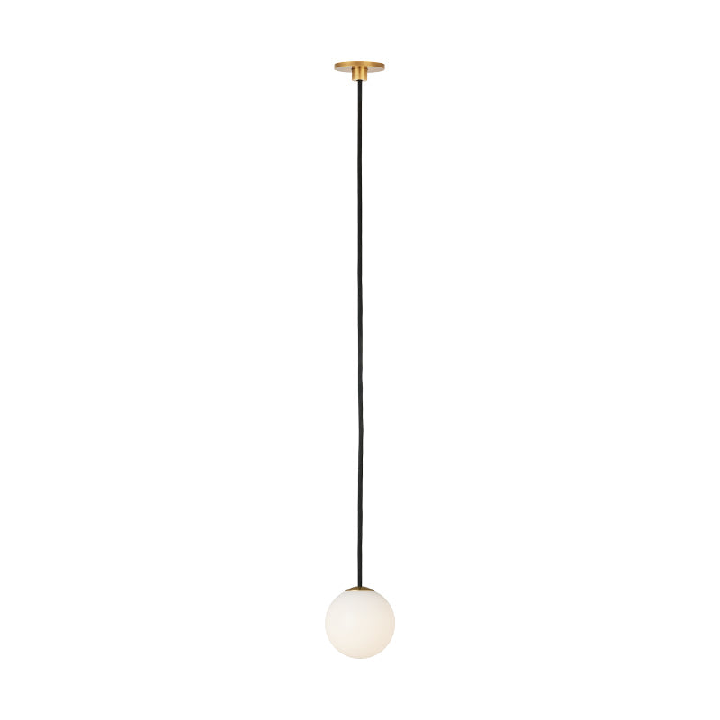 Visual Comfort Architectural SLPD59127HAB Modern 3" Orbet 1-lt LED Pendant Ceiling Light - 120-277V - CCT: 2700K - Finish: Antique Brass