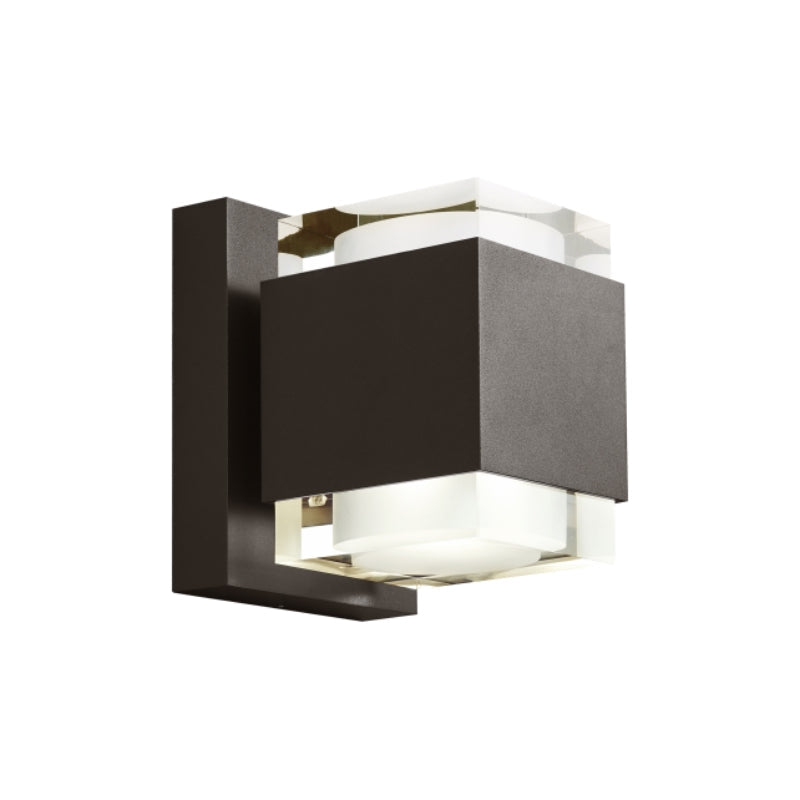 Visual Comfort Architectural 700OWVOT8308ZUDUNVSSP Modern 8" Voto LED Outdoor UP & Down Wall Light With Surge Protection - 120-277V - CCT : 3000K - Finish: Bronze