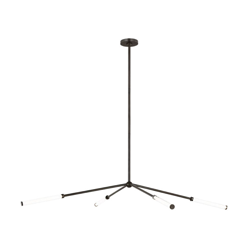 Visual Comfort Architectural SLCH74627BZCG Modern 64" 4-lt Poza LED Chandelier Ceiling Light - 120V-277V - CCT: 2700K - Finish: Bronze